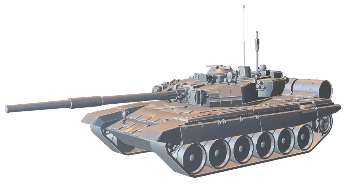 T-90 Russian Main Battle Tank 3D model