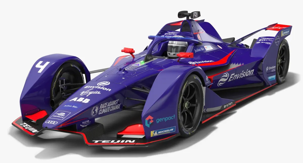 Envision Virgin Racing Formula E Season 2020 2021 Race Car 3D model