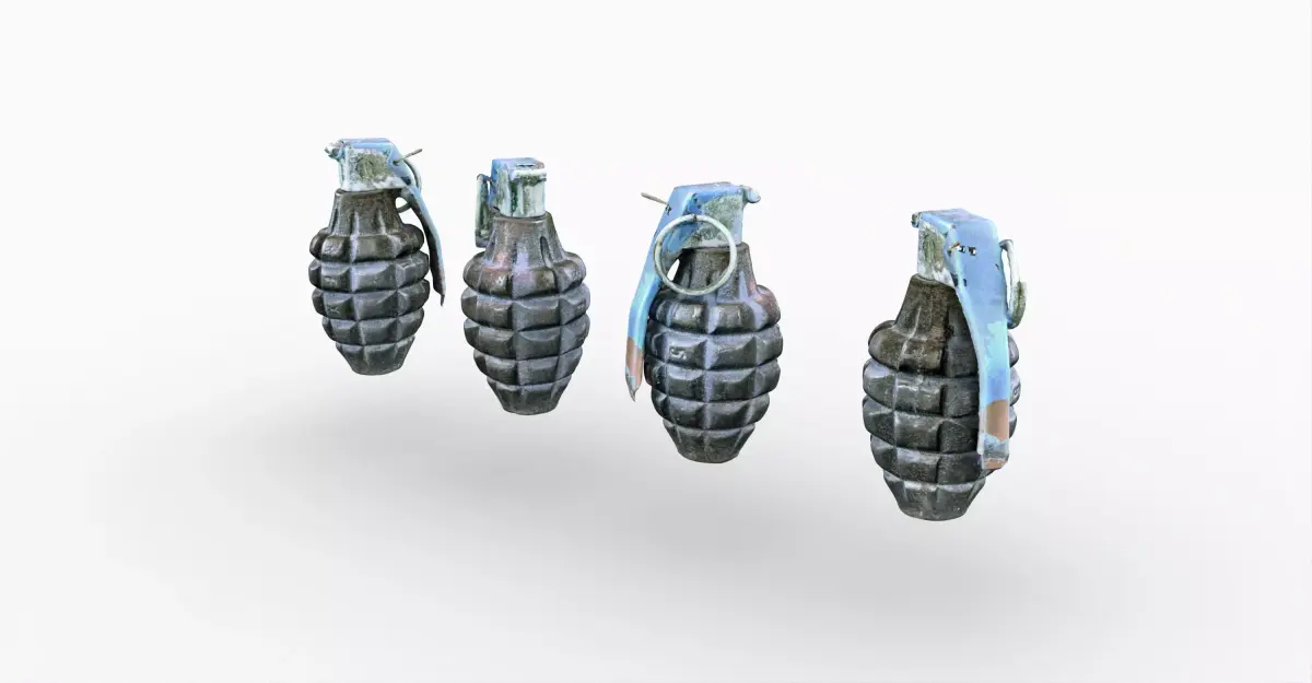 MK2 Handgrenade 3D model