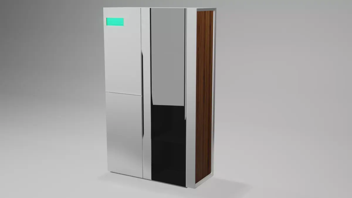 Sci-fi Cabinet Low-poly 3D model purchase