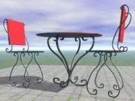 garden furniture set Free 3D model