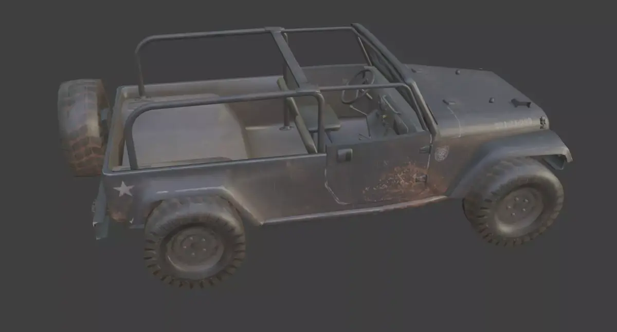 jeep car Low-poly 3D model buy