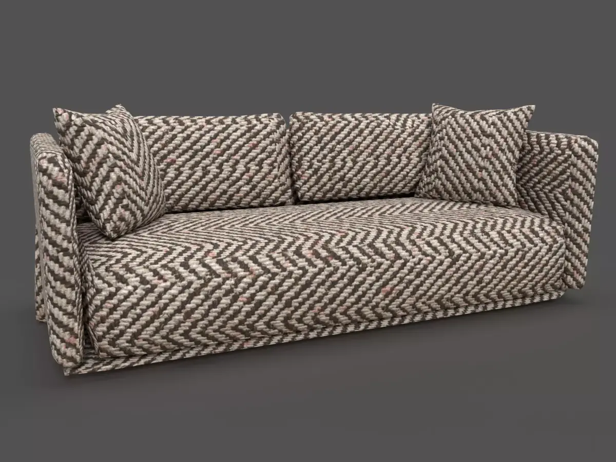 Sofa Furniture Low-poly 3D model purchase