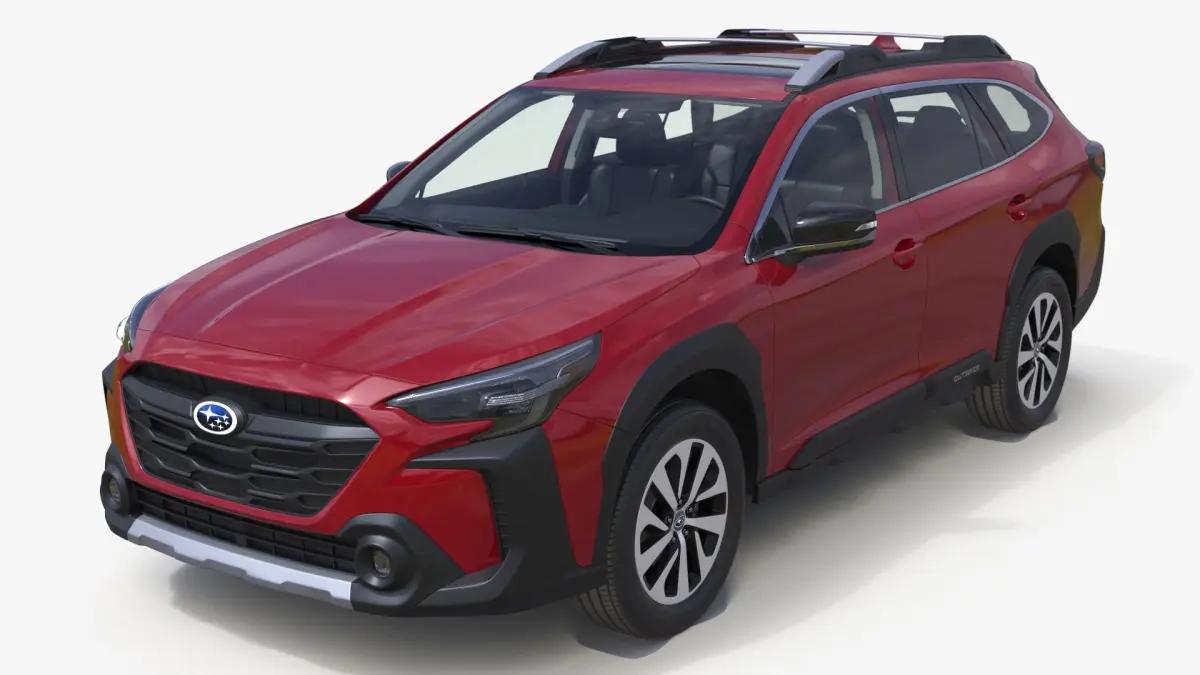 Subaru Outback 2025 Crimson Red 3D model