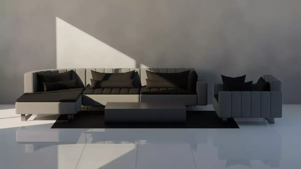 Sofa Set 01 Free 3D model