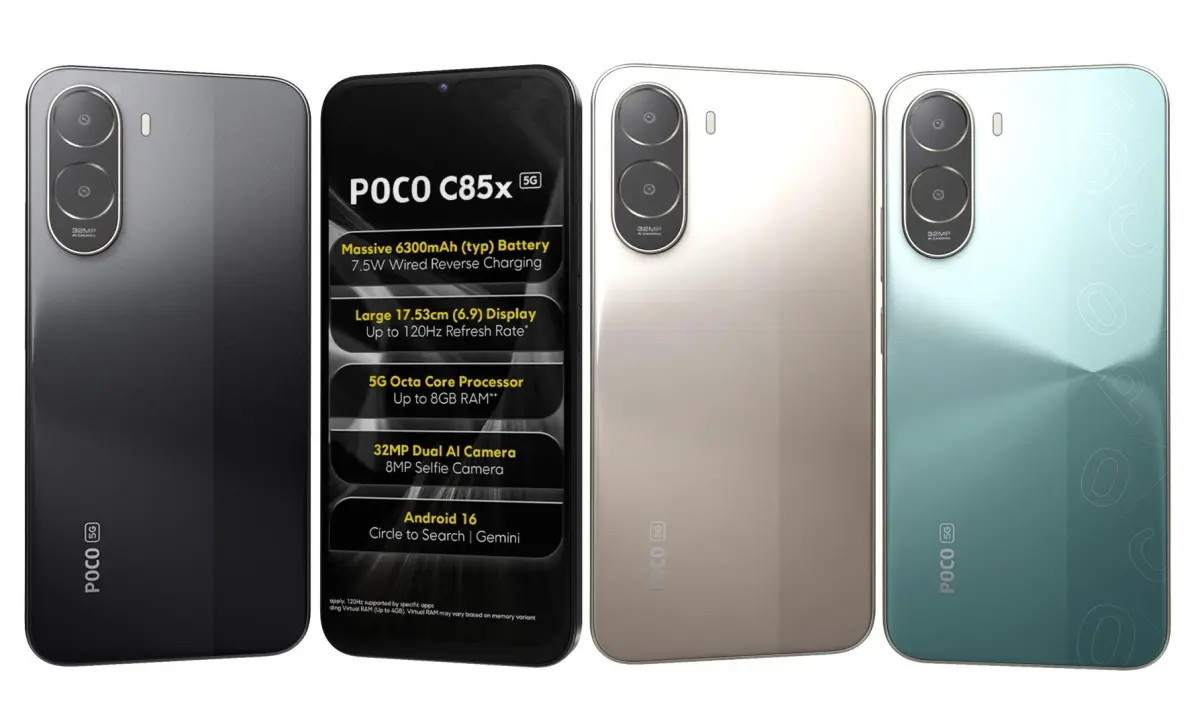 Xiaomi Poco C85x 5G All Colors 3D model