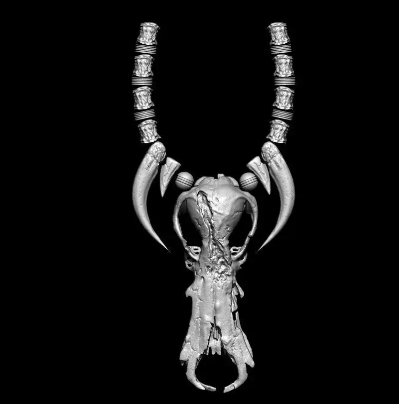 Predator Necklace for Predator Size around 1 to 6 3D print model