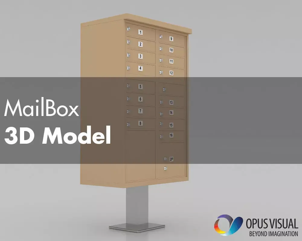 Mailbox 3D model 5