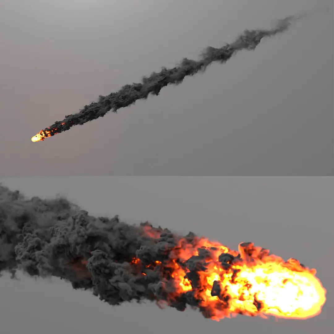 Meteor Trail VDB For Blender 3D model