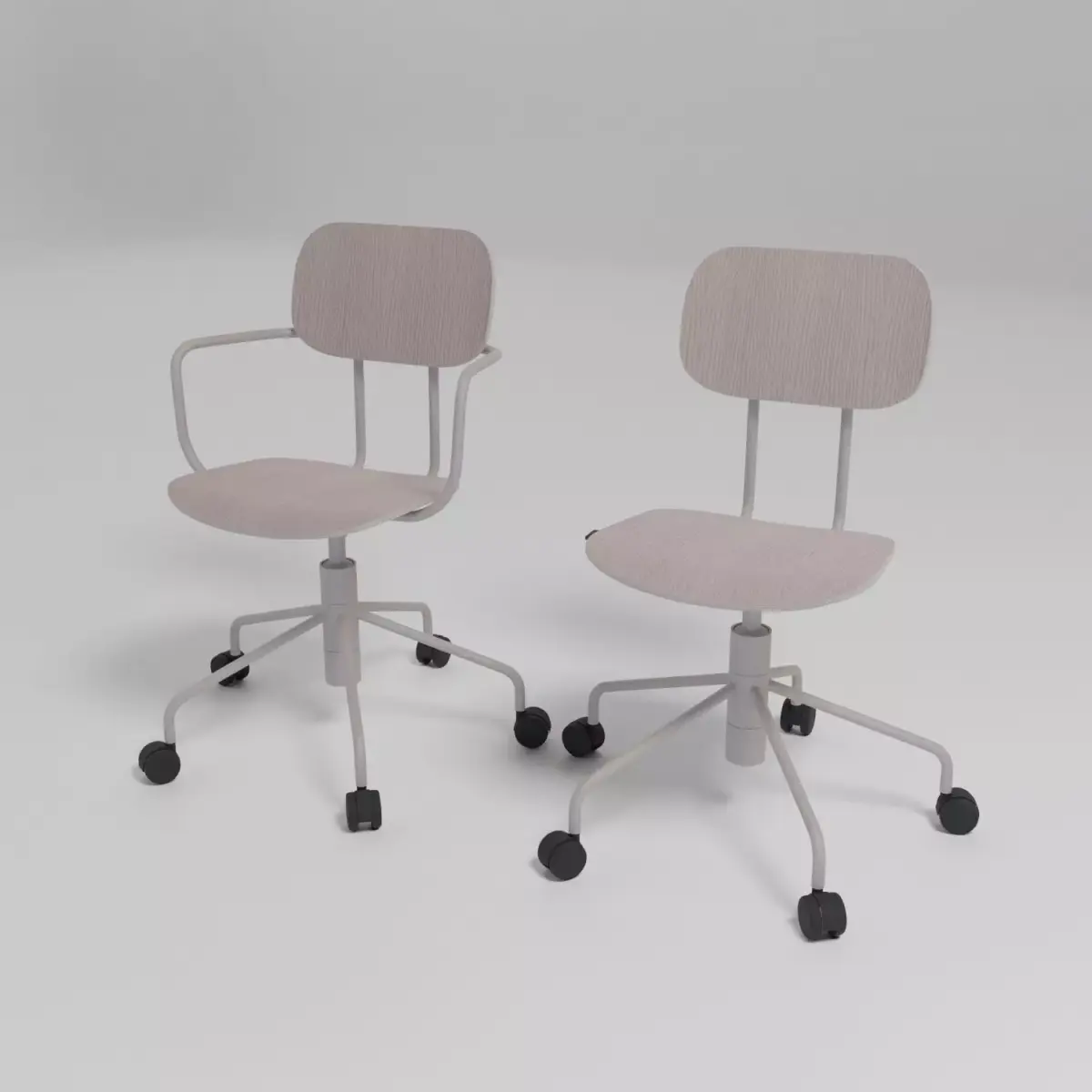 NEW SCHOOL - Swivel chair with integrated cushion - Free 3D model