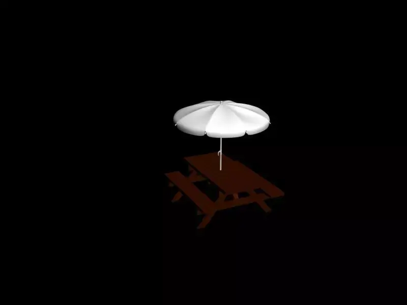 WOOD OUTDOOR SEATING 3D model