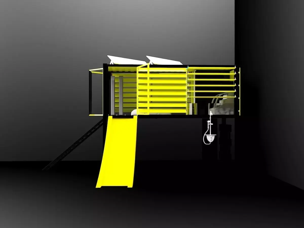 container box with walls 3D print model