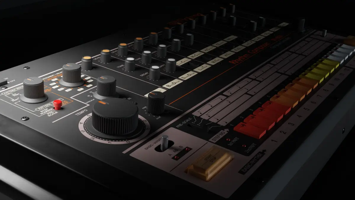TR-808 High Poly Model 3D model