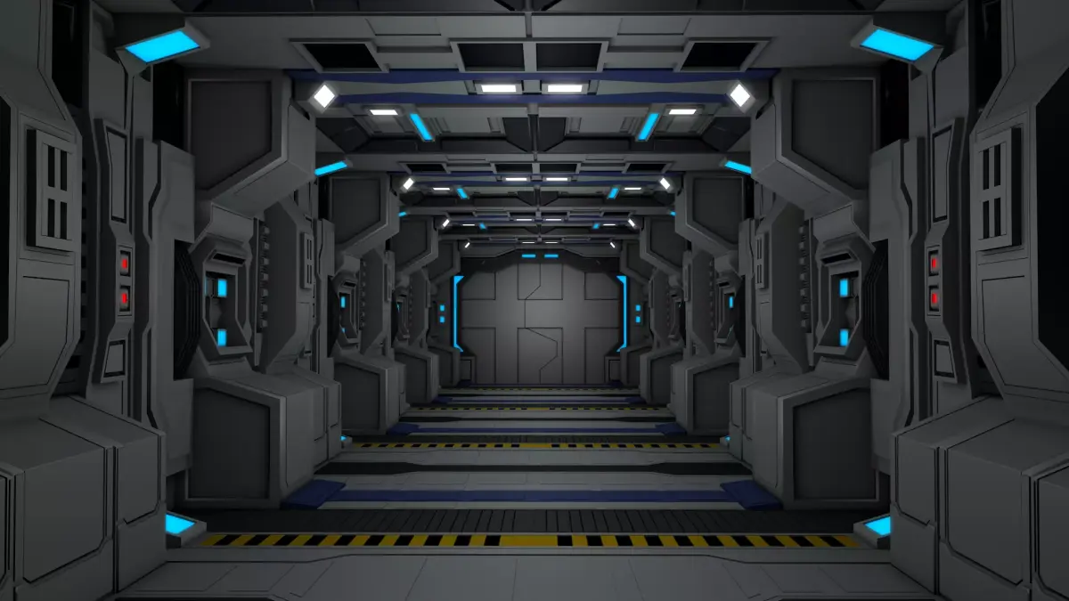 Sci Fi Corridor Interior  3D model
