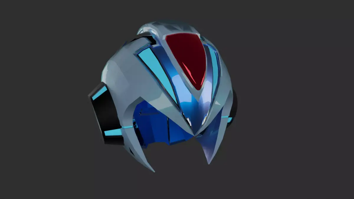 Megaman X Version Ka Helmet 3D model