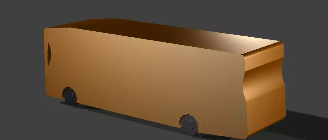 Modern Bus  Low-poly 3D model