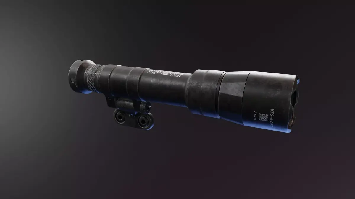 Scout Flashlight M640 Low-poly 3D model