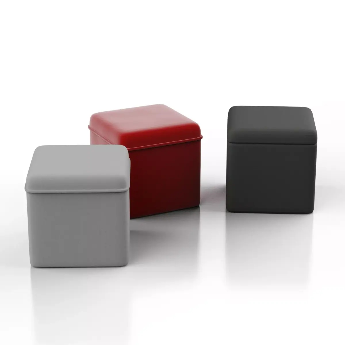 Ottoman cube stool Free 3D model