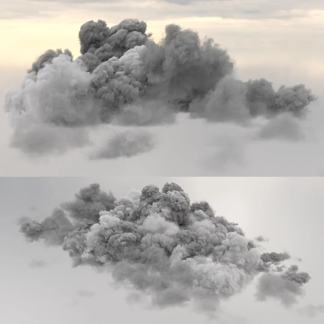Cloudy Clouds Volumetric VDB For Blender 3D model