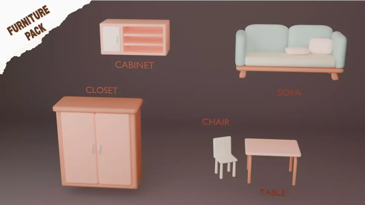 furniture free Free low-poly 3D model purchase