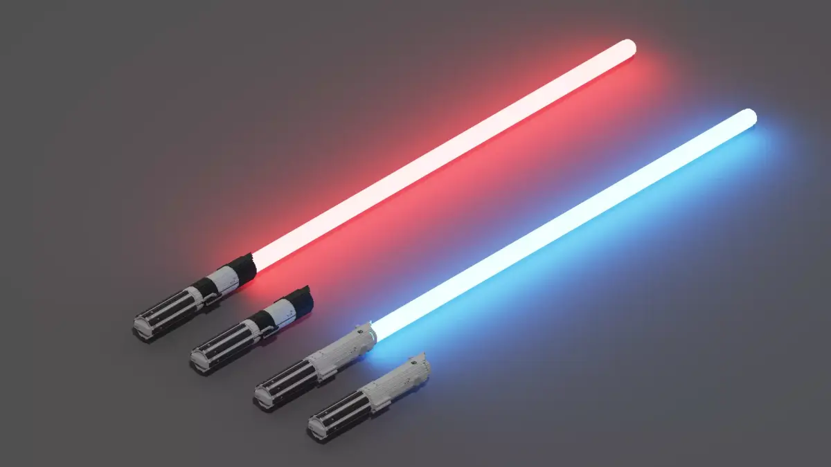 Magica Voxel Lightsaber Models 3D model