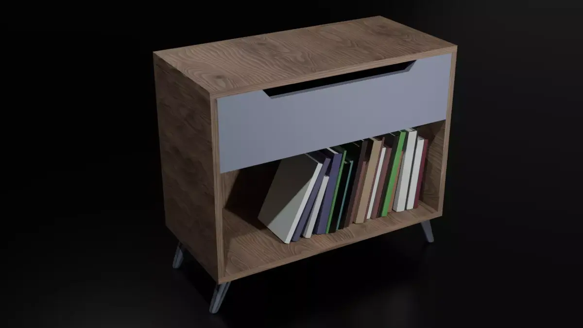 Bedside Drawer Free 3D model