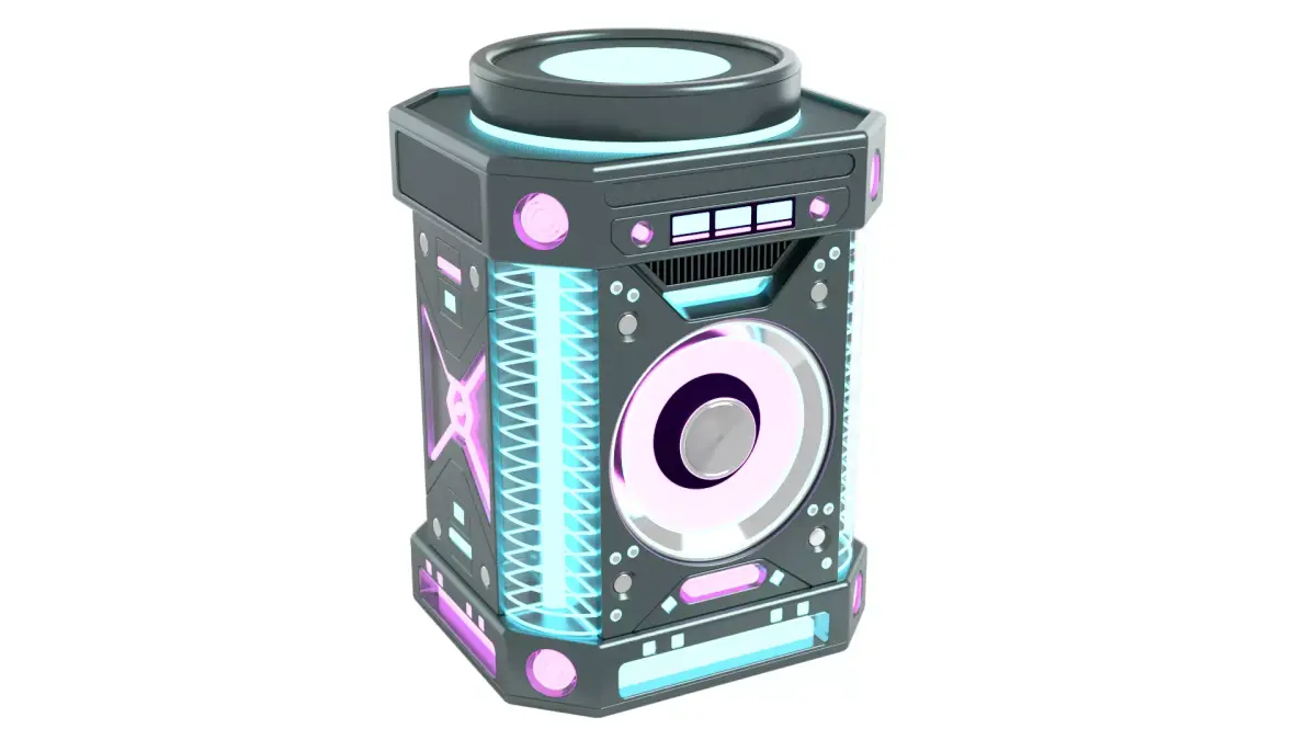 Futuristic Sci-fi Cyberpunk Bluetooth Speaker 3D model