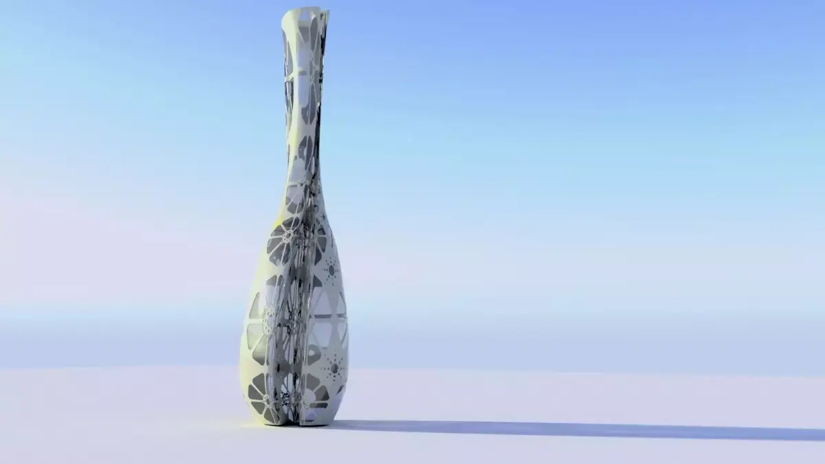 ORGANIC FLORAL VASE 3D model