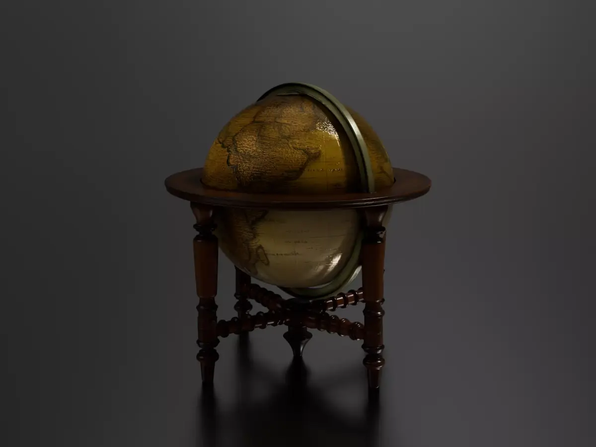 Antique Globe 2 3D print model
