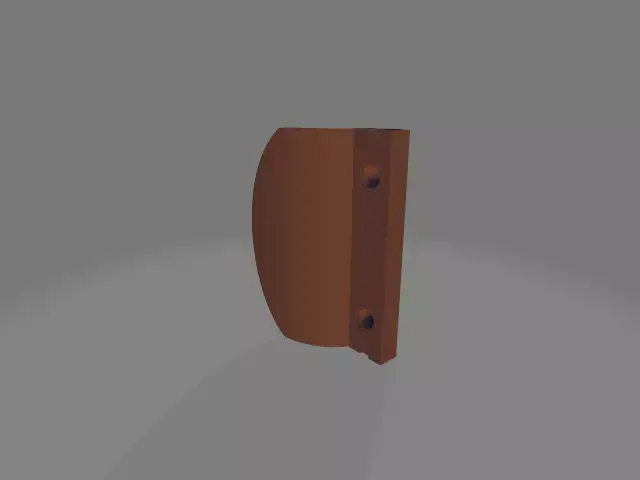 Balcony door handle 3D print model