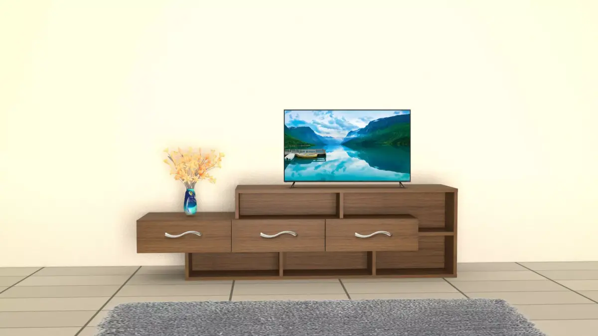 Modern TV Stand  Free 3D print model