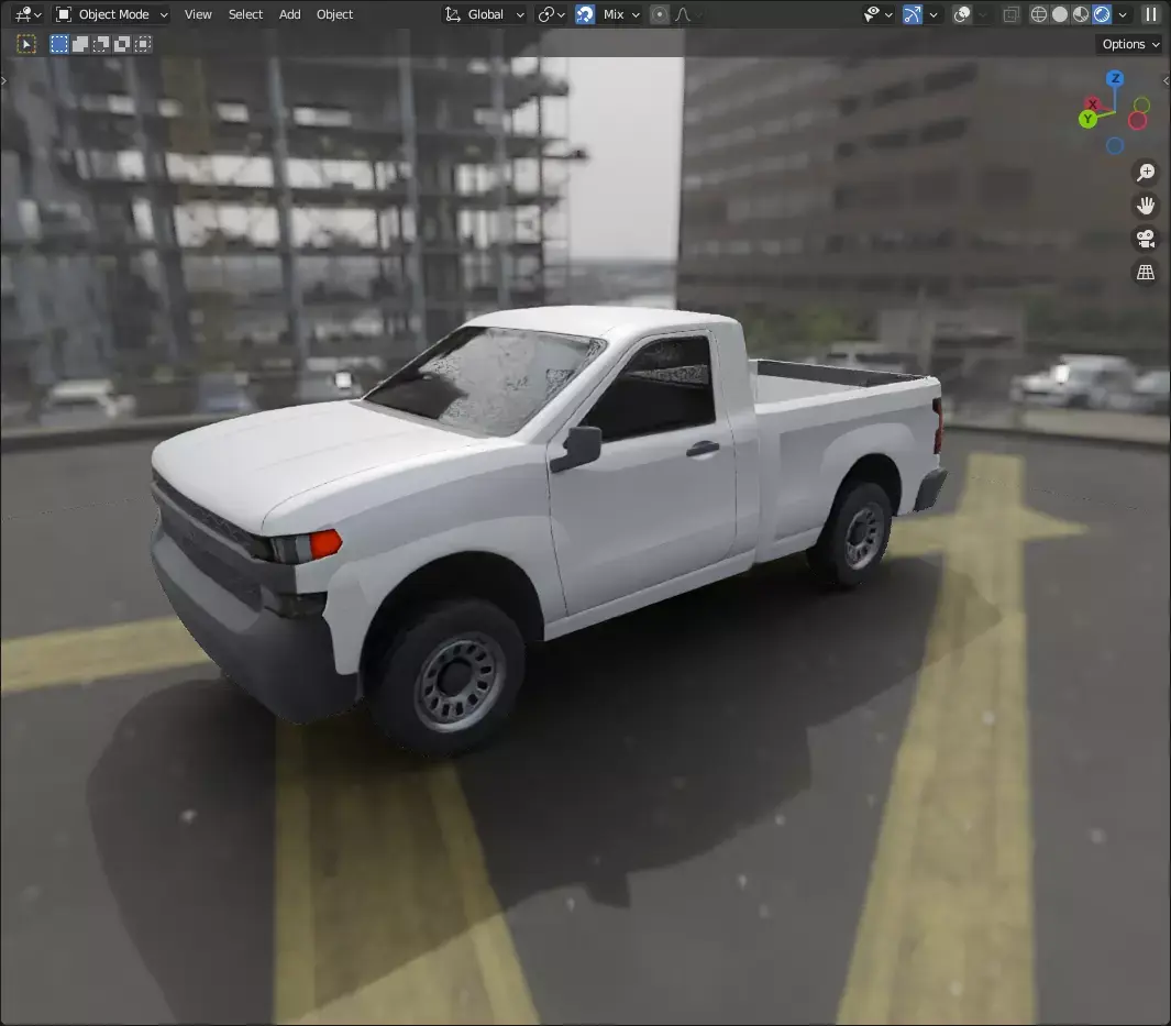Chevrolet Silverado 2022 utility truck vechicle lowpoly Low-poly 3D model