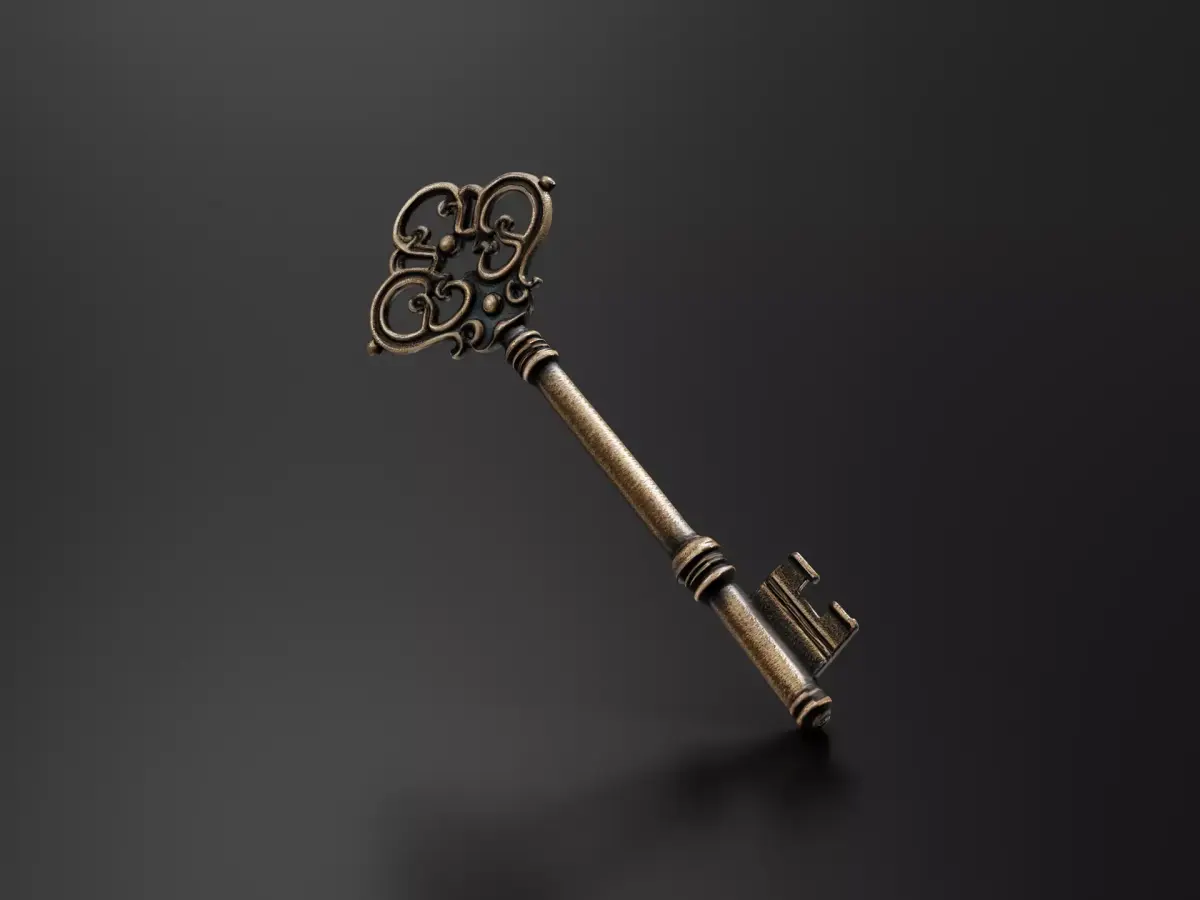 Old key 3D print model purchase