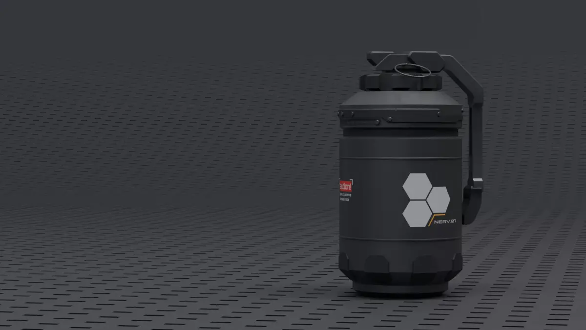 Grenade Game Ready Low-poly 3D model