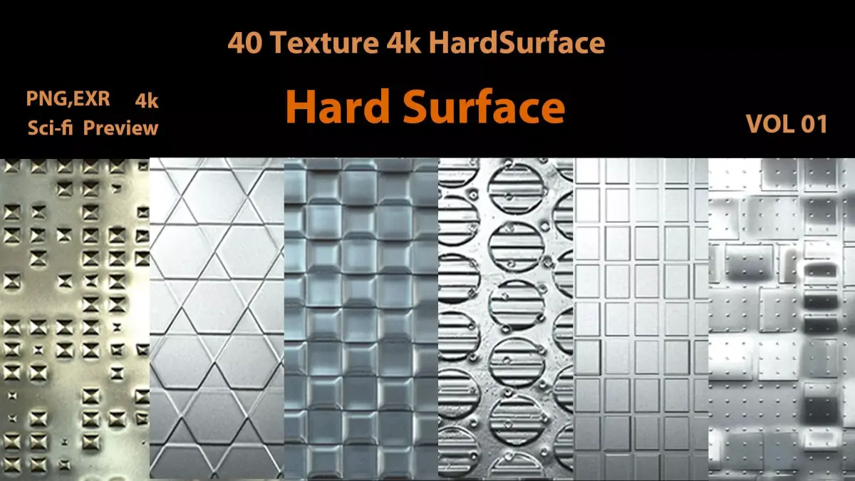 40 Hard Surface Texture-VOL 1 Texture