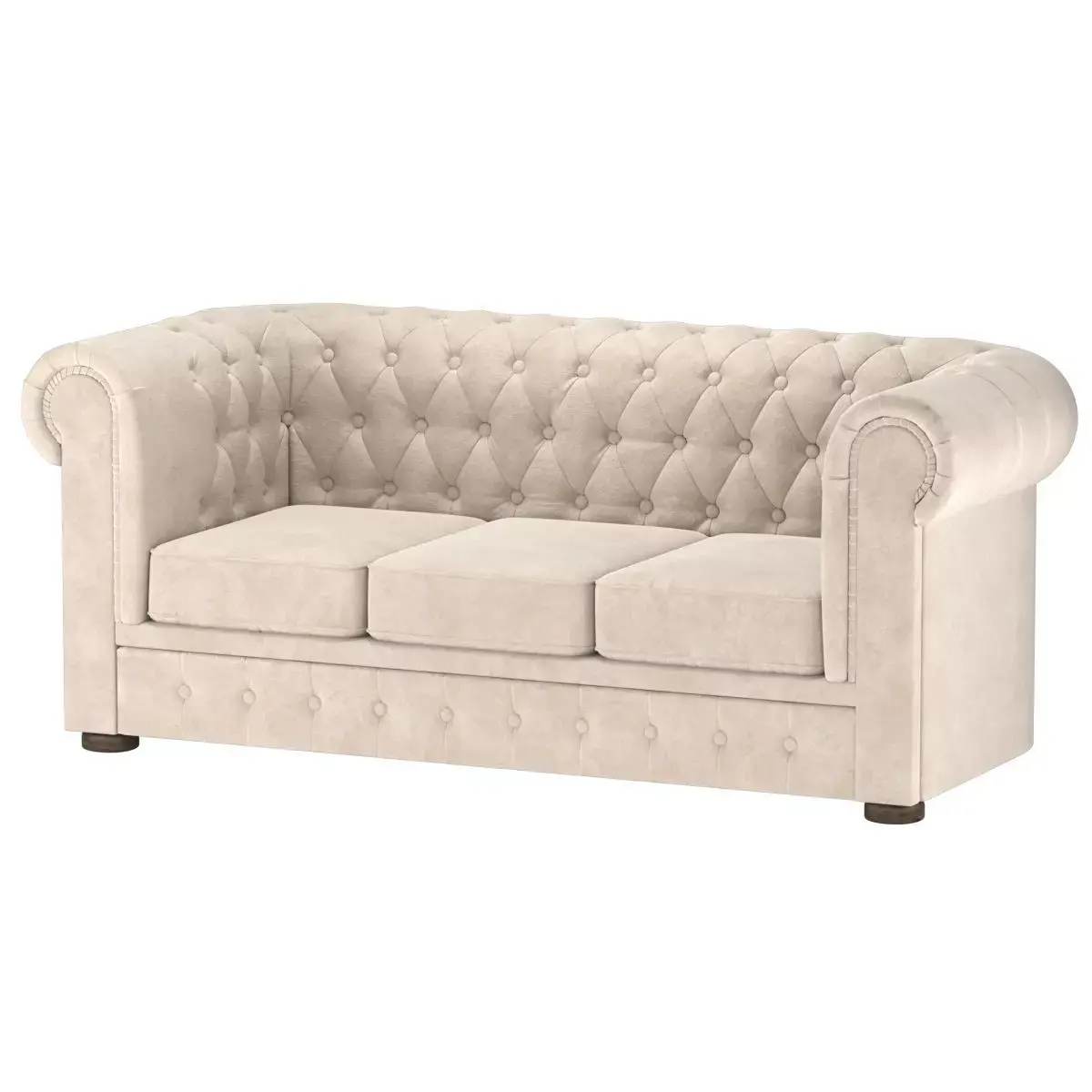 Classic Tufted Chesterfield Sofa Free 3D model
