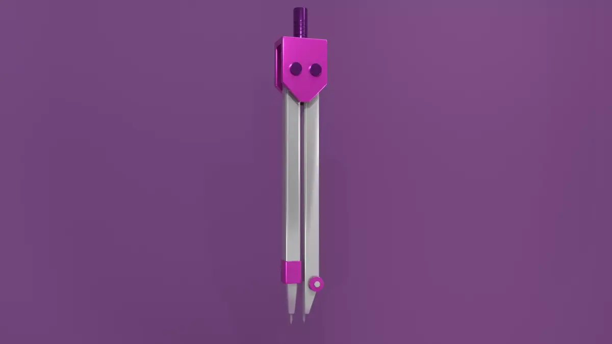 Drawing Compas Free low-poly 3D model