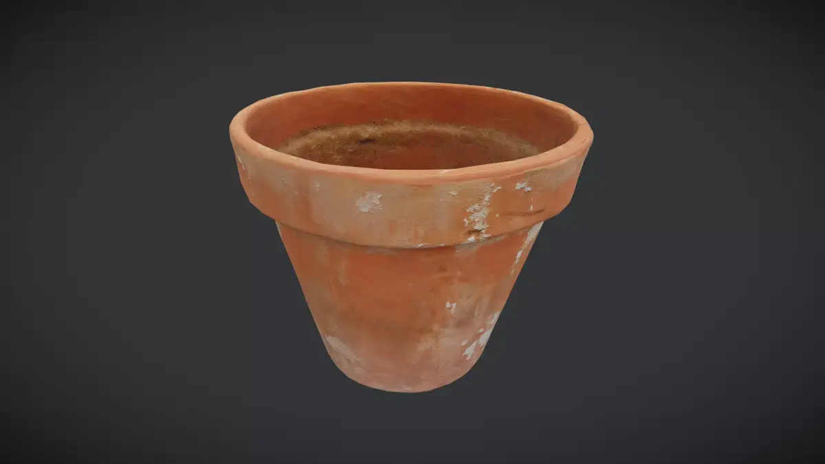 Terracotta Pot 2 Free low-poly 3D model