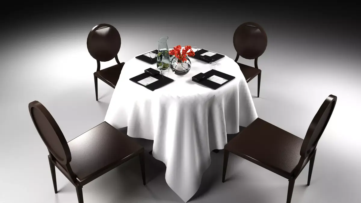 Luxury Wedding setup Free 3D model