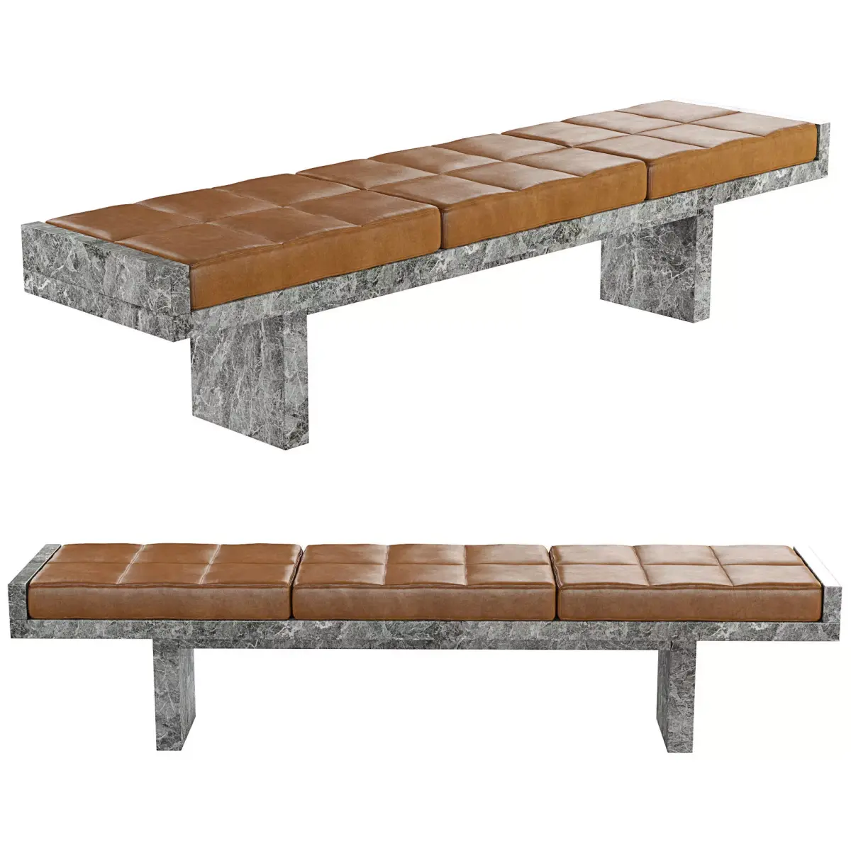 Marble Bench Ever Free 3D model