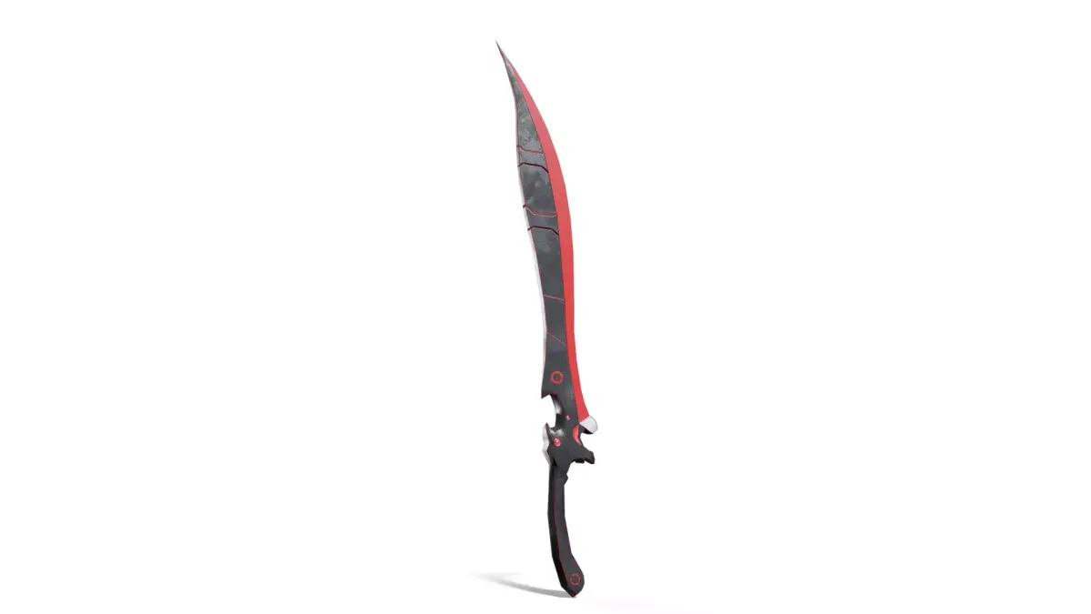 Magical Fantasy Scimitar Low-poly 3D model
