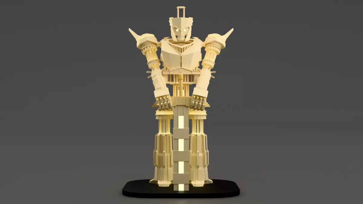 Underworld Realm Titan  3D Printable Fantasy Mech Statue Low-poly 3D model