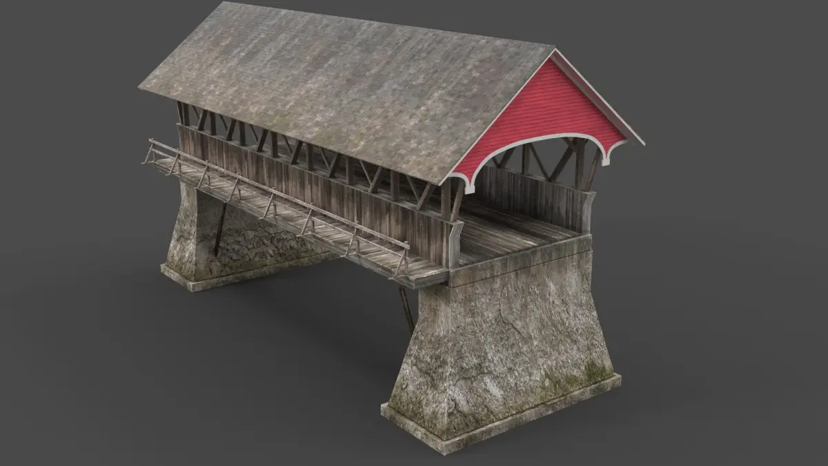 Covered Bridge 3D model
