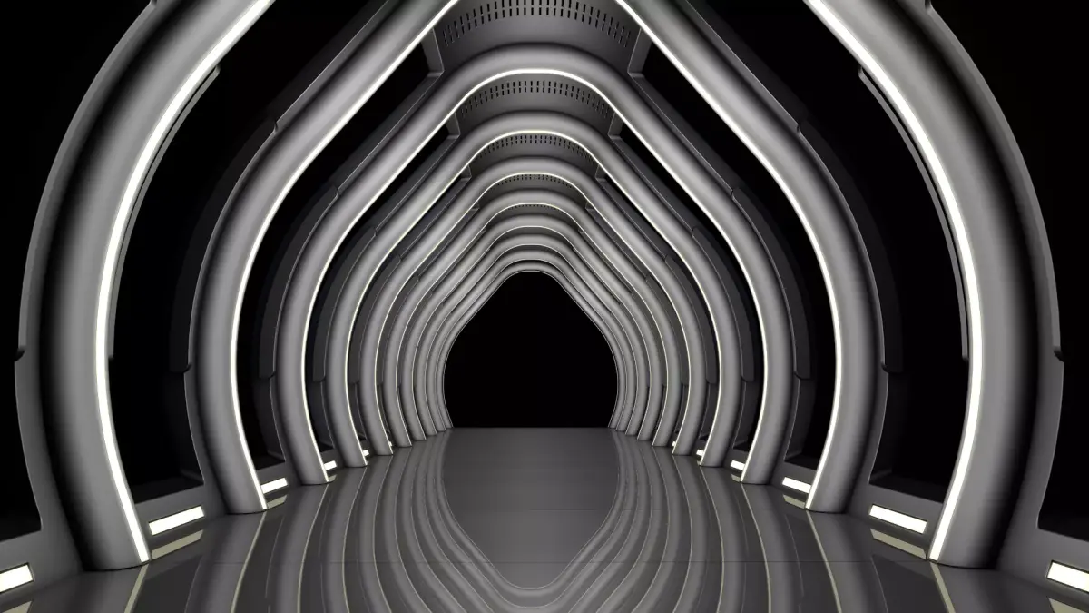 Sci Fi Corridor  3D model 71