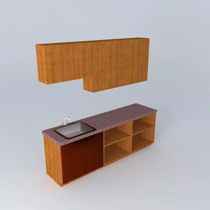 Laundry cabinets for Spanish House Free 3D model