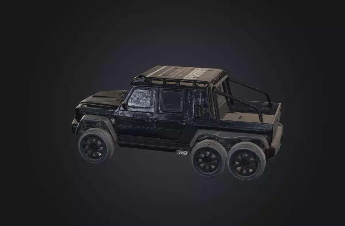Desert Thunder 6x6 Tactical Off Road Truck 3D Model 3D model