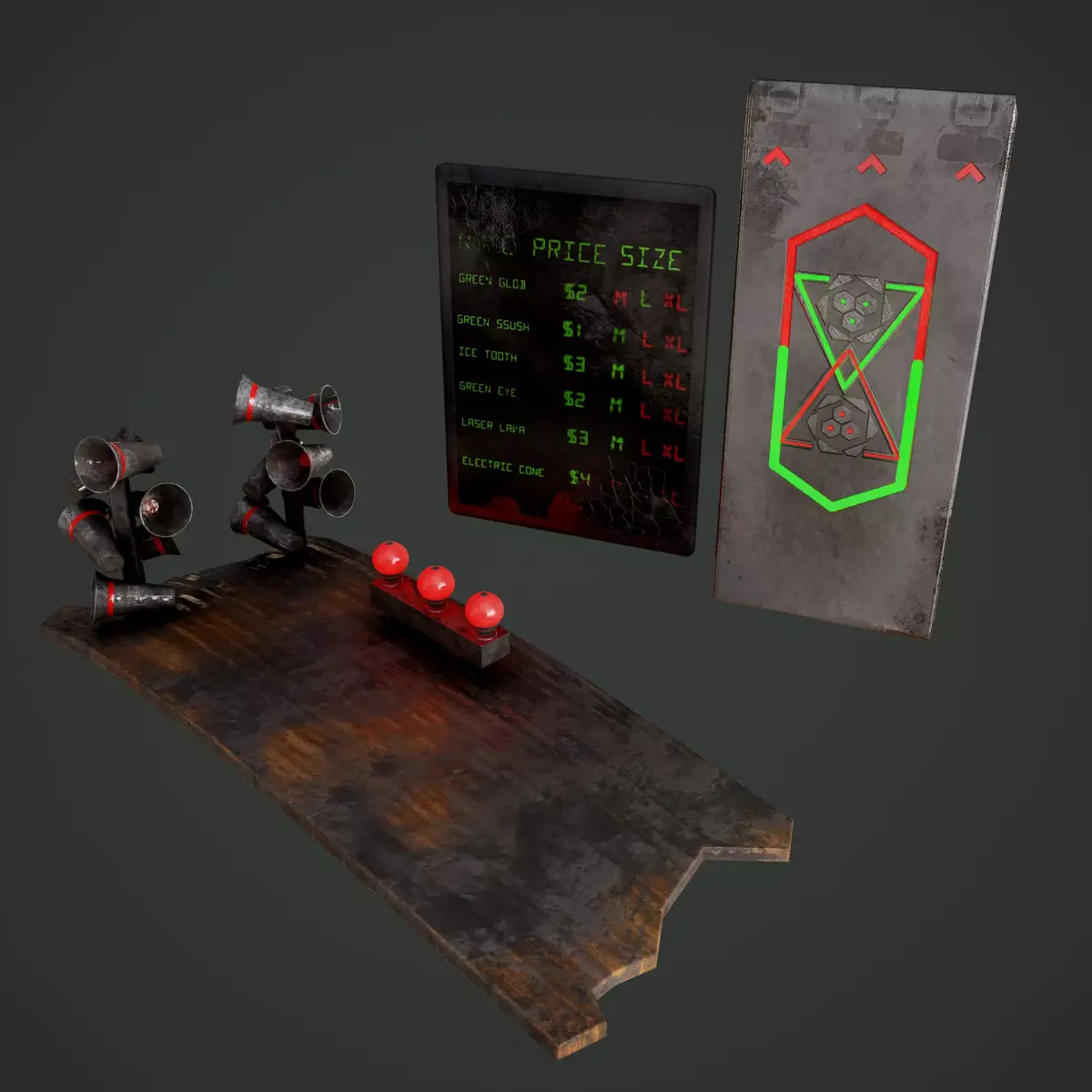 Sci-Fi Board and Door 3D Model Pack