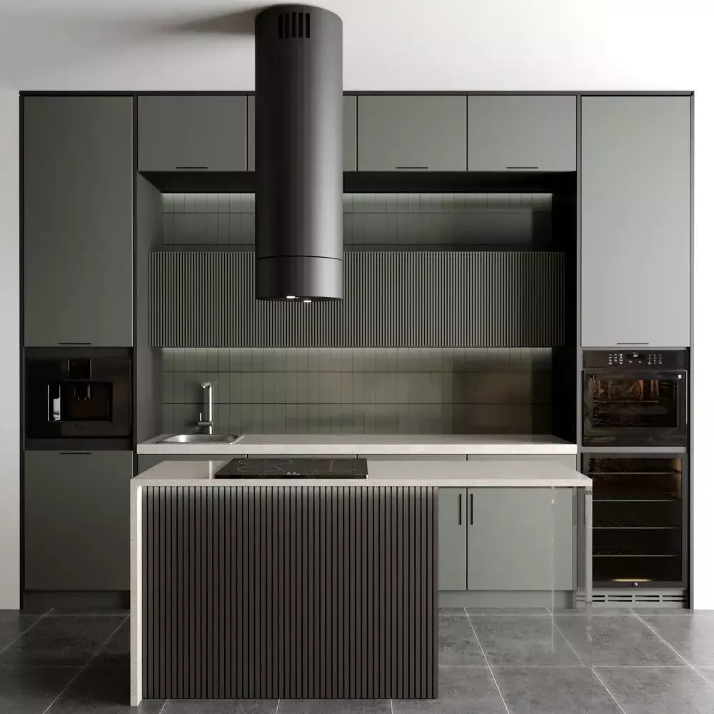  modern kitchen with 5 appliance kitchen Free 3D model