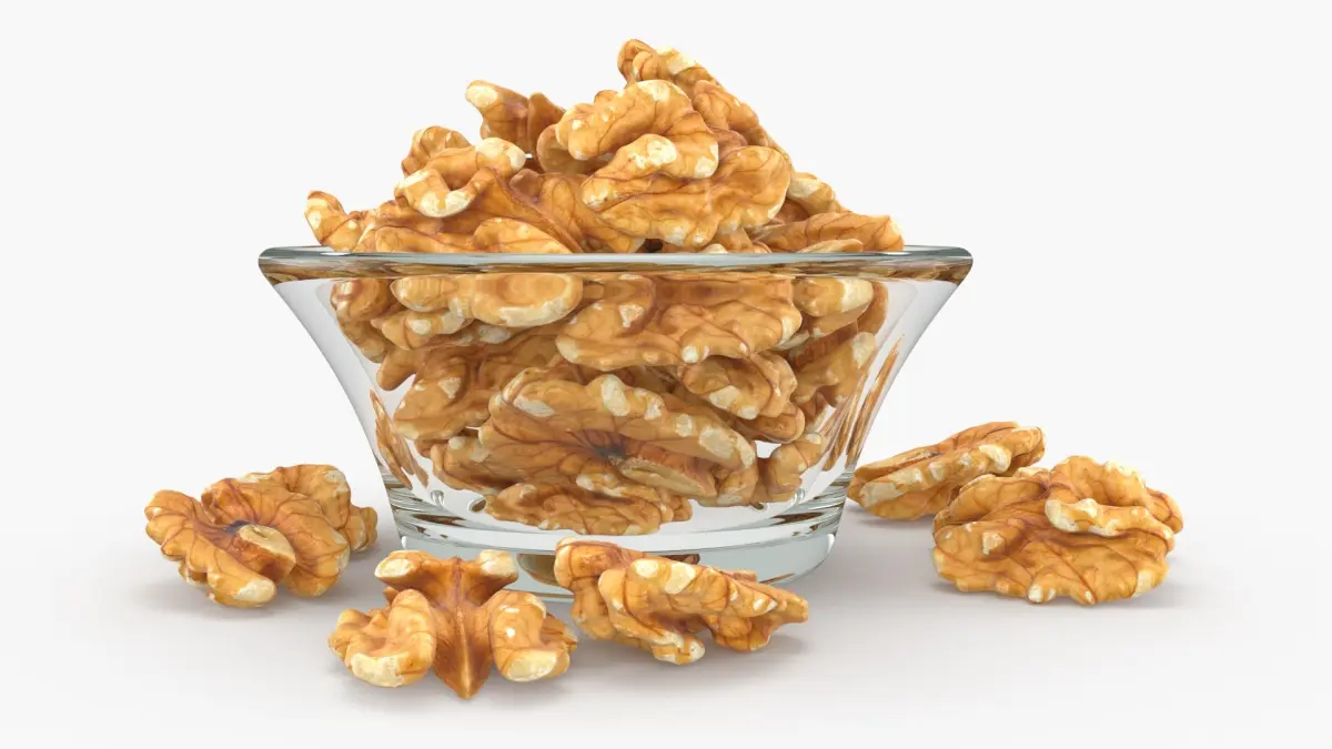 Walnuts in Bowl 3D model