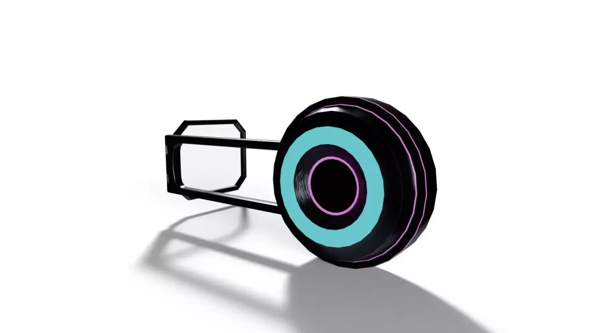Sci-Fi Headset Low-poly 3D model